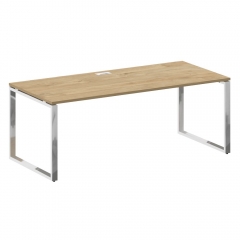 Стол руководителя прямой без тумбы Рива SHIFT SK.SR-200 Тиквуд Светлый/Капучино
