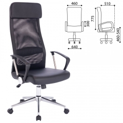 Кресло офисное BRABIX BRABIX Flight R EX-541 экокожа Черное