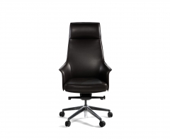 Кресло руководителя Норден Бордо кожа Темно-коричневый