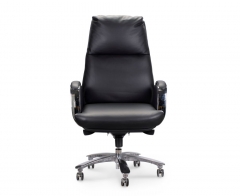 Кресло руководителя Норден Сенат кожа Черный