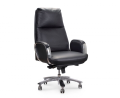 Кресло руководителя Норден Сенат кожа Черный