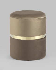 Пуф Stool Group Кэрри с ящиком велюр Коричневый