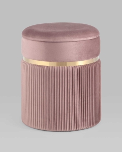 Пуф Stool Group Миранда с ящиком велюр Розовый