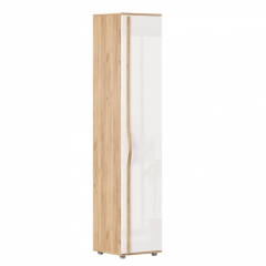 Шкаф одностворчатый глухой Любимый дом Марта-2 ЛД 136.010.000 Дуб золотой Белый глянец