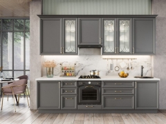 Кухонный гарнитур Любимый дом Джелатто 01 Белый Оникс серый