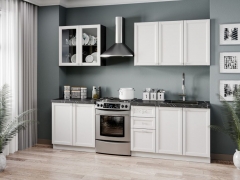 Кухонный гарнитур Любимый дом Джулия 3 Черный Белый