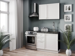 Кухонный гарнитур Любимый дом Джулия 4 Черный Белый