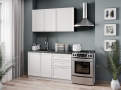 Кухонный гарнитур Любимый дом Джулия 5 Черный Белый