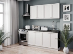 Кухонный гарнитур Любимый дом Джулия 6 Черный Белый