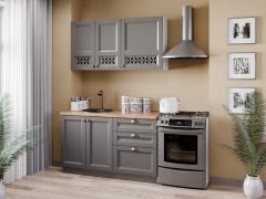 Кухонный гарнитур Любимый дом Амели-3 6 Белый Оникс серый