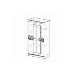 Шкаф-купе Николь-2 МАГ-РИВЕР Ясень шимо светлый/Лиственница темная