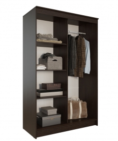 Шкаф-купе ЭЛЕГАНТ 3 МАГ-РИВЕР Ясень шимо темный/Ясень шимо светлый