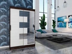 Шкаф-купе ЭЛЕГАНТ 3 МАГ-РИВЕР Ясень шимо темный/Ясень шимо светлый