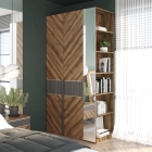 Стеллаж Моника МАГ-РИВЕР Авелано/Графит антистрейч супермат