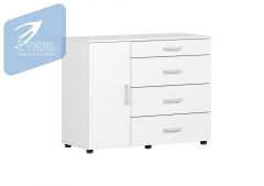 Комод Вега-К02 МАГ-РИВЕР Белый