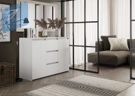 Комод МИЛАНО-3 МАГ-РИВЕР Белый матовый