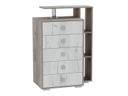 Комод Ольга 17 МАГ-РИВЕР Дуб крафт серый/Дуб крафт белый