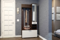 Вешалка с зеркалом В3910 Ника МАГ-РИВЕР Белый