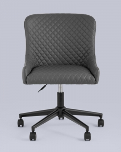 Стул офисный Stool Group Ститч Хани экокожа Серый