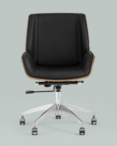 Офисное кресло Stool Group TopChairs Crown 2 экокожа Черное