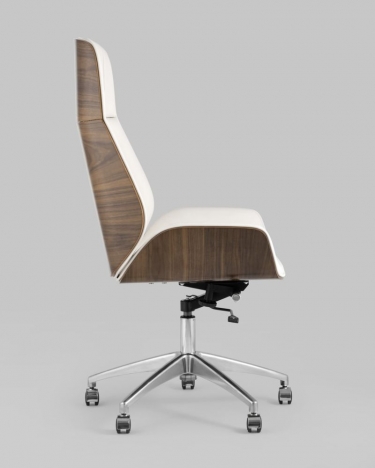 Кресло руководителя Stool Group TopChairs Crown экокожа Бежевое