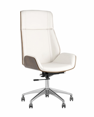 Кресло руководителя Stool Group TopChairs Crown экокожа Бежевое