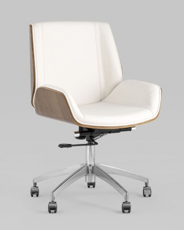 Офисное кресло Stool Group TopChairs Crown 2 экокожа Бежевое