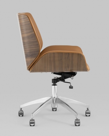 Офисное кресло Stool Group TopChairs Crown 2 экокожа Коричневое