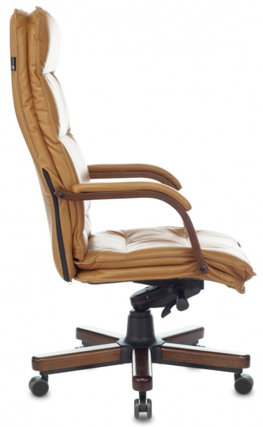 Кресло руководителя Бюрократ Бюрократ T-9927WALNUT Горчичный