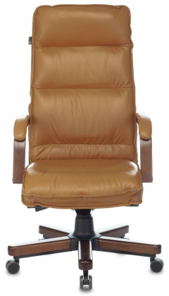 Кресло руководителя Бюрократ Бюрократ T-9927WALNUT Горчичный