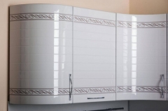 Кухонный гарнитур угловой Любимый дом Анастасия 7 Белый Капучино