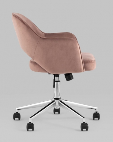 Компьютерное кресло Stool Group Кларк велюр Розовый