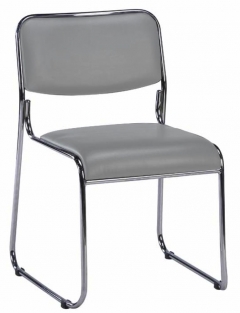 Кресло для посетителей Everprof Everprof Fix Chrome экокожа Серый