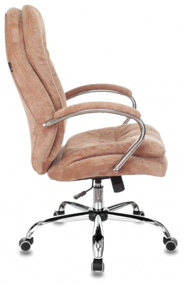 Кресло руководителя Бюрократ Бюрократ T-9950SL Fabric светло-коричневый Velvet 90