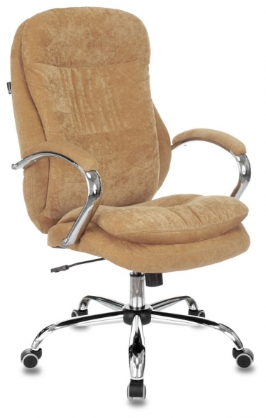 Кресло руководителя Бюрократ Бюрократ T-9950SL Fabric горчичный Velvet 73