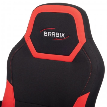 Кресло компьютерное BRABIX BRABIX Alpha GM-018 Черное/красное