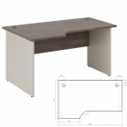 Стол эргономичный правый POINTEX New Line NLN36315631 Дуб шамони темный