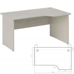 Стол эргономичный правый POINTEX New Line NLN36315621 Дуб шамони светлый