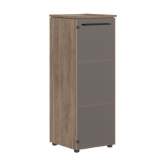 Шкаф колонка со стеклянной дверью Skyland MORRIS TREND MMC 42.2 Антрацит/Кария Пальмира