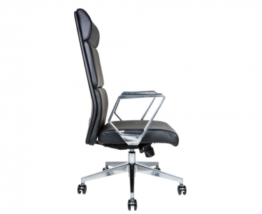 Конференц-кресло Норден Лондон Люкс ZR8637H-408 black PU Черный