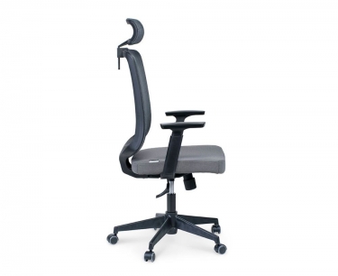 Кресло офисное Норден Лондон Офис JZR1008H-BL008-DWB104 black plastic Серый