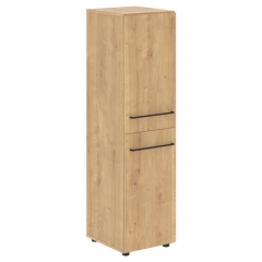 Шкаф колонка с 2-мя глухими малыми дверьми Skyland LOFTIS LMC 40.4 Дуб Бофорд