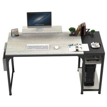 Стол письменный для компьютера Eureka EUREKA ZX-SS140B-OGB с шириной 140 см Oak Grey
