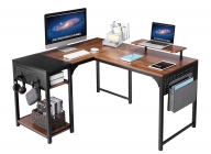 Стол письменный для компьютера угловой Eureka EUREKA ZX-L150B-RWB с шириной 150 см Reclaimed Wood