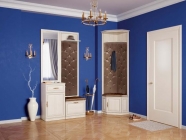 Зеркало навесное Олмеко Габриэлла 02 Вудлайн кремовый Аруша венге