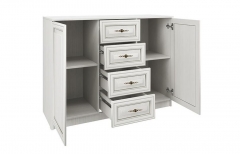 Комод Олмеко Габриэлла 06.65 Вудлайн кремовый Аруша венге