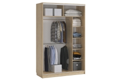 Шкаф-купе Мебельсон Гранд 2-600 с зеркалом SK-05G38 дуб сонома/белый