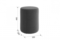 Пуф Мебельсон Рони PM-001.1 крем экокожа