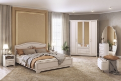 Пуф Мебельсон Трио PM-002.1 белый экокожа