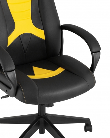 Геймерское кресло Stool Group TopChairs ST-CYBER 8 черный/желтый